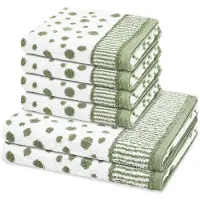 Ross Sonstiges 4 X handdoek 2 X douchehanddoek - in set 6 pack Punkte allover