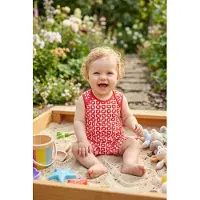 Ducksday - romper - baby - unisex - Funky Red - maat 62