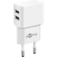 Goobay 44952 - USB Thuislader - 2 poorten 2,4A - Wit