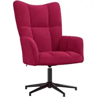 vidaXL Relaxstoel fluweel wijnrood