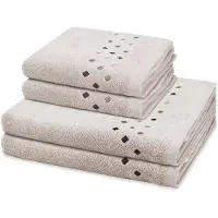 Ross Sonstiges 2 X handdoek 2 X douchehanddoek - in set 4 pack Stoneline