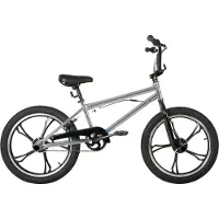 Happiq BMX-fiets – Voor kinderen 5-12 jaar – 360° rotor, freestyle, single speed – 51 cm, zilver