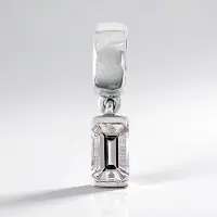 Cavill - Elegante Zilveren Dameshanger - 925 Sterling Zilver - 0,43 ct Braziliaanse Pink Topaas - Achthoek Trapgeslepen Roze Edelsteen