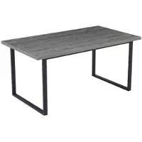 Poldimar Eettafel Harold | 90 x 160 x 75 cm | Donkergrijs