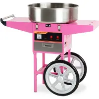 HCB - Professionele Suikerspinmachine met onderstel - 230V - Horeca Suikerspin machine - 52x89x122 cm (DxBxH) - 21 kg - 2139