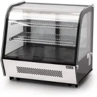 HCB - Professionele Horeca Luxe koelvitrine - 120 liter - 230V - RVS / INOX Gebaksvitrine - 57x70x68.5 cm (DxBxH) - 66 kg - 3545