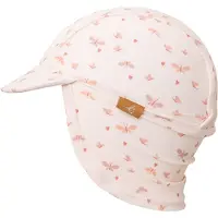 Fresk UV 50+ Zonnehoed voor kinderen 74 – Beschermende Reishoed – Hoofdbescherming Meisjes - Creme - Butterflies