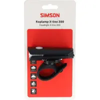 Simson koplamp Aurora X-line 200 - USB-C oplaadbaar