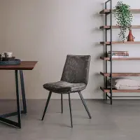 Tower Living Stoel Pamplona Stof Antraciet