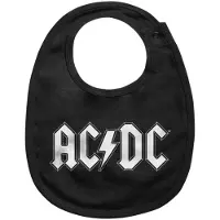 AC/DC Slabbetje - Logo - voor Kinderen - zwart - Maat Standard