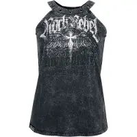 Rock Rebel by EMP - Rock Top - Shirtje met Rock Rebel print - S tot XXL - voor Vrouwen - grijs | Maat L