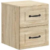 vidaXL Muurbevestigde Nachttafel Sonoma Eiken 34,5 x 33 x 40 cm