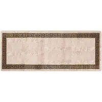 vidaXL Tapijt Runner MARSA Zwart 100 x 250 cm Polyester en PVC