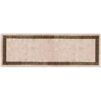 vidaXL Tapijt Runner MARSA Zwart 100 x 300 cm Polyester en PVC