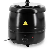 HCB - Professionele Horeca Soepketel - 10 liter - 230V - Elektrisch - Warmhoudketel - soep ketel - 32x32x36 cm (DxBxH) - 9 kg - 7056