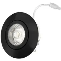 Koopman 6W IP44 Dimbare LED Inbouwlamp Zwart 2700K - IL-DC636DB