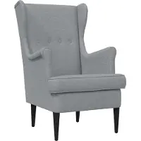 vidaXL Fauteuil Lichtgrijs Stof