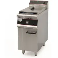 HCB - Professionele grote Horeca frituurpan - Friteuse - 30 liter - 400V - RVS / INOX frietketel - frietpannen - frietpan - 80x42x108 cm (DxBxH) - 10000W - 7720