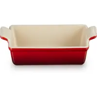 Le Creuset Rechthoekige Bakvorm 23cm/1,4 Liter In Aardewerk Kersenrood