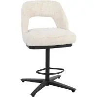 Tower Living Barstoel Caldes Ted 24 Off White Draaibaar - Set van 2