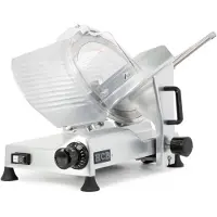 HCB - Professionele Horeca Snijmachine - 300 mm - RVS / INOX - 230V - Allessnijder - Vleeswaren - Groenten - Vleessnijmachine - 48.7x57.3x43 cm (DxBxH) - 22.2 kg - 2553