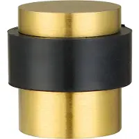 Intergriff Deurstopper voor vloermontage 25x30mm geborsteld messing PVD gecoat