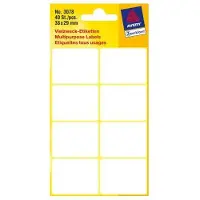 Avery Zweckform Etiket Avery 3078 38x29mm wit 40 stuks - 8 stuks