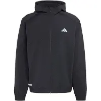 Adidas Trainingsjack 'Tech Apparel' antraciet / zwart / wit