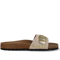 DWRS Label java leren slippers leren slippers dames