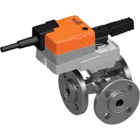Belimo 3-Weg Regelklep DN20 Flens Kvs6.3 24VAC/DC 90s BACnet/Modbus 5Nm IP40 RJ12 R7020R6P3-B1/LR24A-MOD-J6