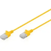 Digitus DK-1618-003S-Y Patchkabel CAT 6 U-UTP Slim 0,3m Gelb