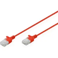 Digitus DK-1618-003S-R Patchkabel CAT 6 U-UTP Slim 0,3m Rot