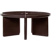 Ferm Living Deya salontafel Ø80x32 cm Chestnut brown