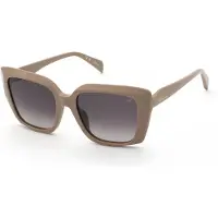 Blumarine Zonnebril - - SBM241S - Glanzend beige - Acetaat - Vierkant 54/18/140