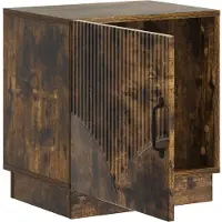 vidaXL Nachtkastje 2 st Gerookt eiken 43 x 34,5 x 47 cm Bewerkt hout