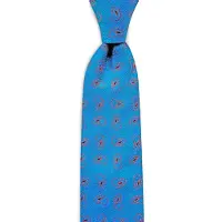 Sir Redman SR22134 stropdas C'est Paisley process blue