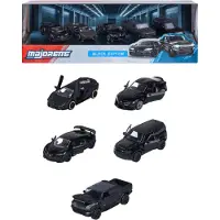 Majorette Pack de 5 voitures Black Edition