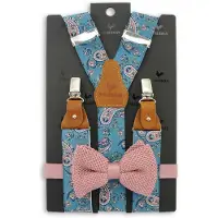 Sir Redman SR20044 ( SRCOMBI20044B ) bretels combi pack Pedro Paisley blauw