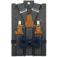 Sir Redman SR20123 ( SRCOMBI20123B ) bretels combi pack Visgraat motief blauw