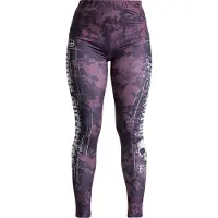 Rock Rebel by EMP Legging - Leggings with Skull Print - S tot XXL - voor Vrouwen - rood - Maat XL