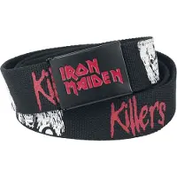 Iron Maiden Riem - Killers - zwart - Maat Standard