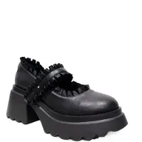 Altercore - Gothic Hoge hak - Nina Black - EU36 tot EU40 - voor Vrouwen - zwart - Maat 39
