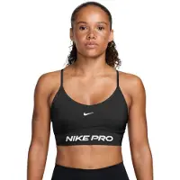 Nike Pro Seamless Sportbeha Dames Zwart Wit