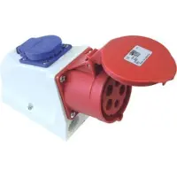 Keraf PCE CEE Wandcontactdoos Combinatie - 104117