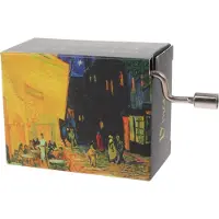 Fridolin muziekdoos Van Gogh Caféterras 4,5 x 6 x 3 cm