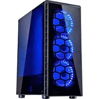 Inter-Tech 88881292 Case ATX Midi CXC2 Blue, w/o PSU