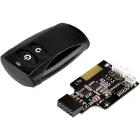 SilverStone Germany SST SST-ES02-USB (Apparaat-specifieke afstandsbediening, Radiofrequentie (RF)), Afstandsbediening, Zwart
