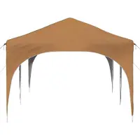vidaXL Opklapbare feesttent 575 x 288 x 245 cm, beige, Oxford-stof