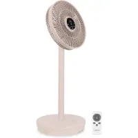 Vonroc BREEZE Cordless Fan – Silent: max. 44dB - Beige | Incl. Remote control