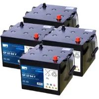 Sonnenschein 4 stuks: GF12 94 Y / GF12 094 Y Deep Cycle Gel accu's (12V, 110Ah)
